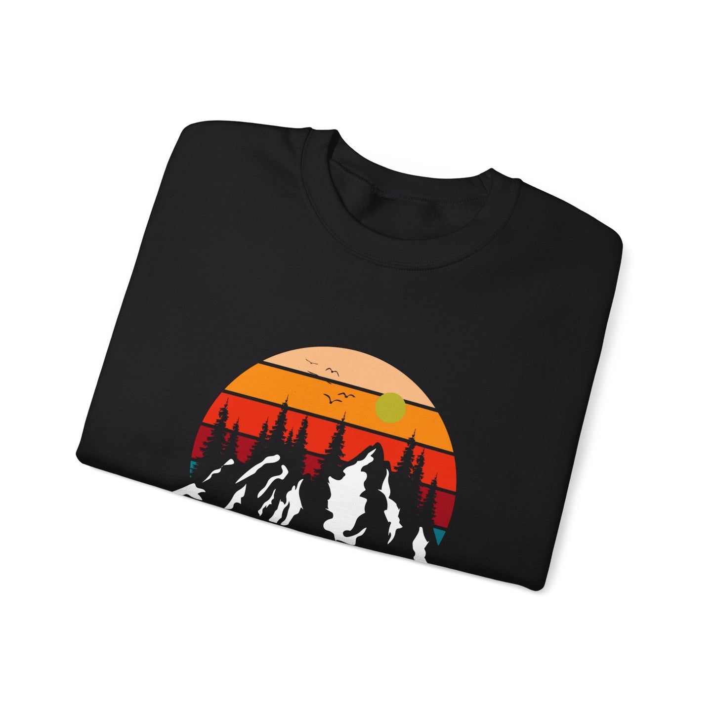 Colorado Retro Sunset Hoodie Rocky Mountains Hoodie Hiking Sweatshirt Forest Mountain Sweatshirt Outdoor Shirt Travel Shirt Vacation Shirt - Busy Bee Bazaar