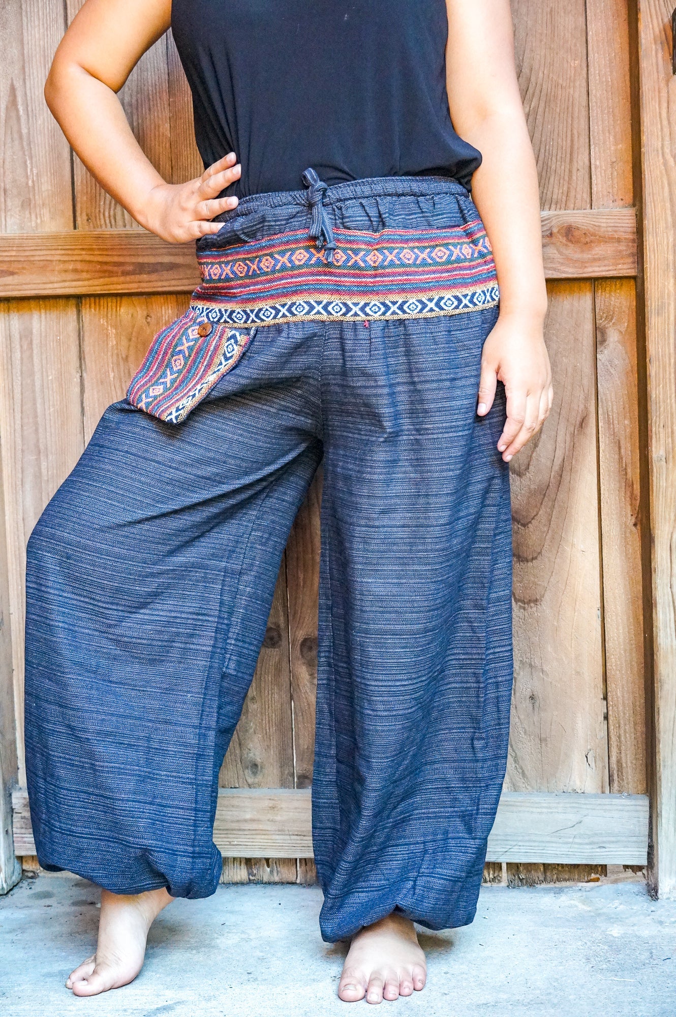 Cotton Women Tribal Boho Pants Hippie Pants - Busy Bee Bazaar