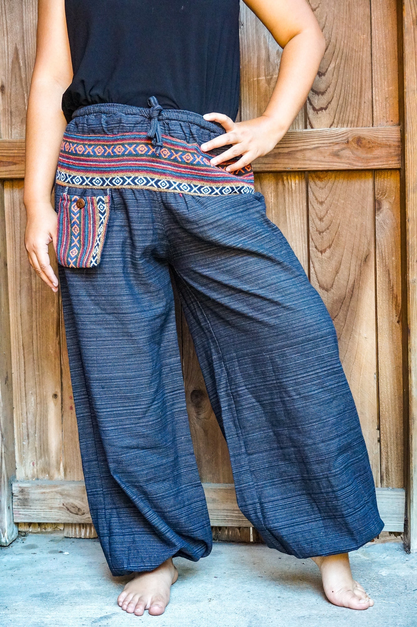 Cotton Women Tribal Boho Pants Hippie Pants - Busy Bee Bazaar