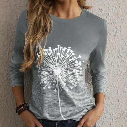 Crew Neck Blouse Streetwear T-Shirt - Busy Bee Bazaar
