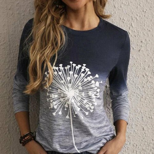 Crew Neck Blouse Streetwear T-Shirt - Busy Bee Bazaar