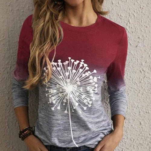 Crew Neck Blouse Streetwear T-Shirt - Busy Bee Bazaar