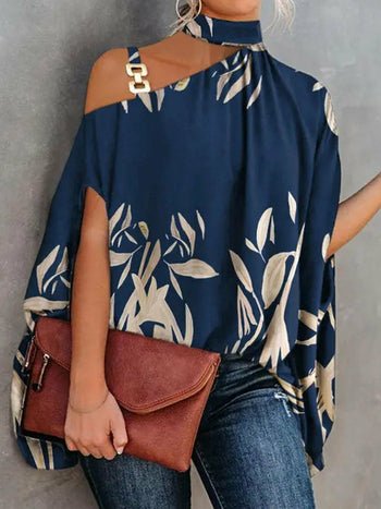 Elegant Pattern Print Party Blouse Shirt - Busy Bee Bazaar