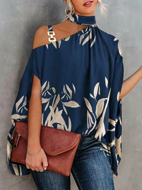 Elegant Pattern Print Party Blouse Shirt - Busy Bee Bazaar