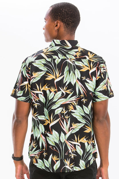 HAWAIIAN BUTTON DOWN SHIRT - Busy Bee Bazaar