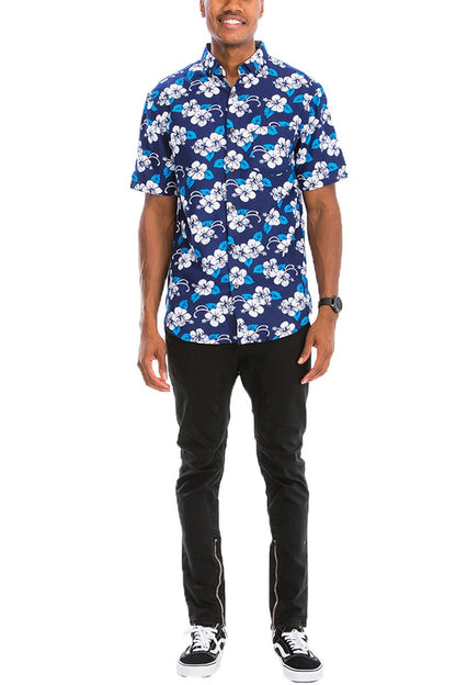 HAWAIIAN BUTTON DOWN SHIRT - Busy Bee Bazaar