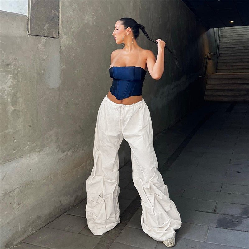 High Waist Loose Sports Casual Pants - Busy Bee Bazaar