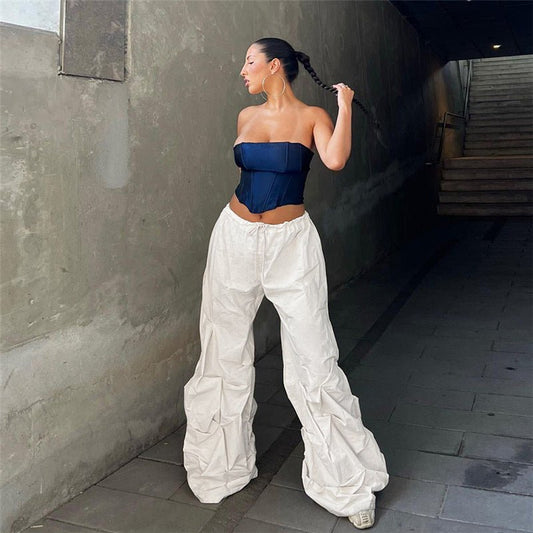 High Waist Loose Sports Casual Pants - Busy Bee Bazaar