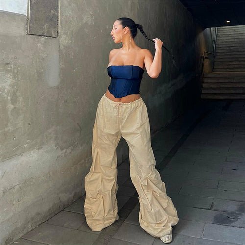 High Waist Loose Sports Casual Pants - Busy Bee Bazaar