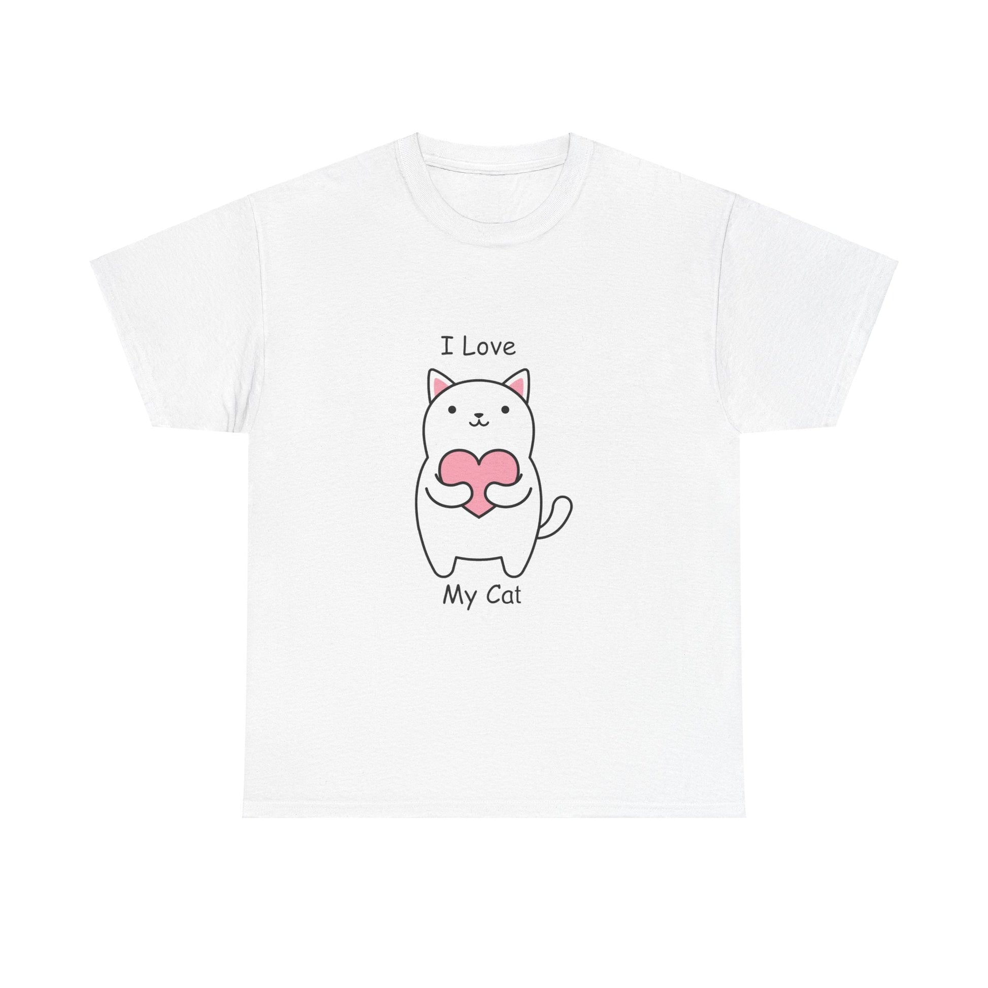 I Love My Cat Unisex Heavy Cotton Tee - Busy Bee Bazaar