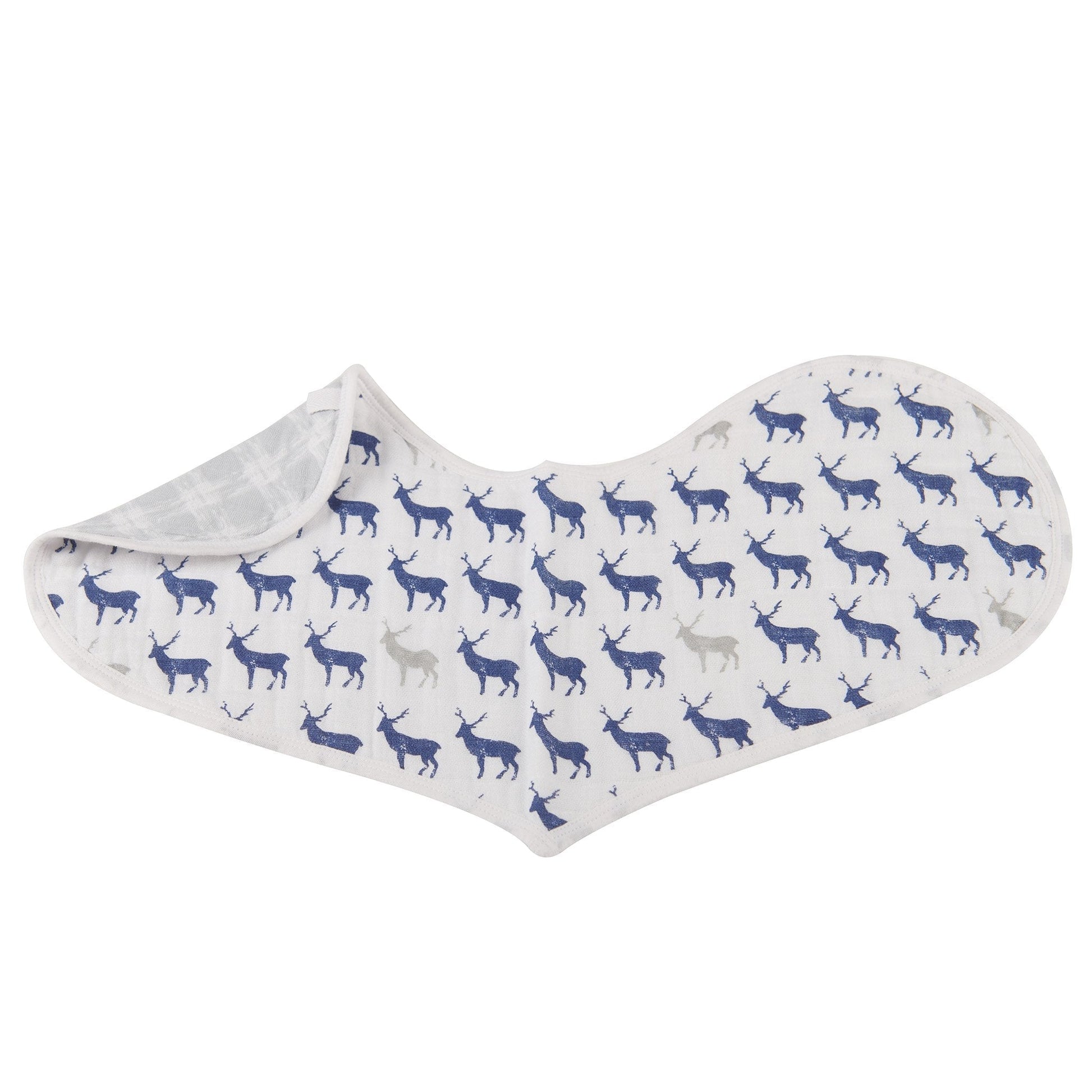 In The Wild Elephant Cotton Burp Cloth Bib 2PK - Busy Bee Bazaar