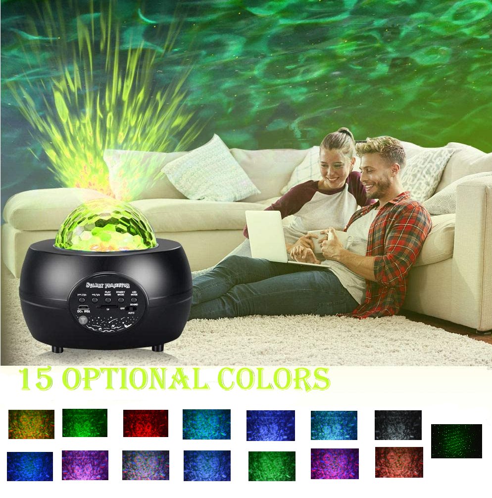 LED Night Light Starry Sky Projector with Bluetooth Wireless Speaker - Busy Bee Bazaar