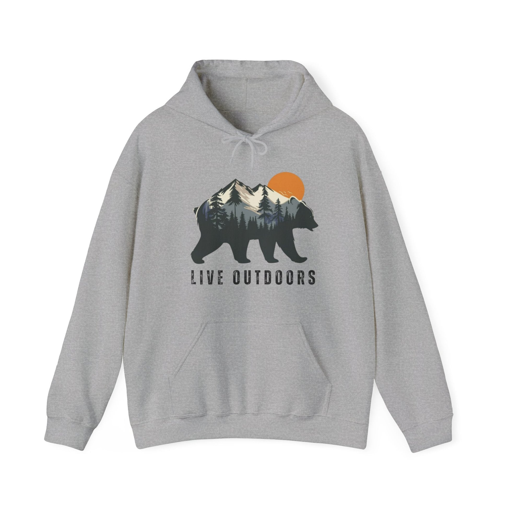 Live Outside Bear in the Mountains hoodie - Busy Bee Bazaar