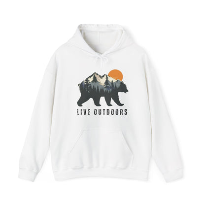 Live Outside Bear in the Mountains hoodie - Busy Bee Bazaar