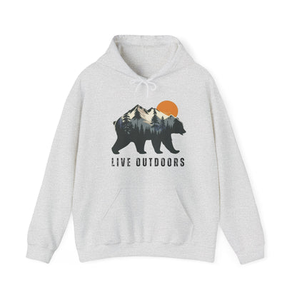Live Outside Bear in the Mountains hoodie - Busy Bee Bazaar