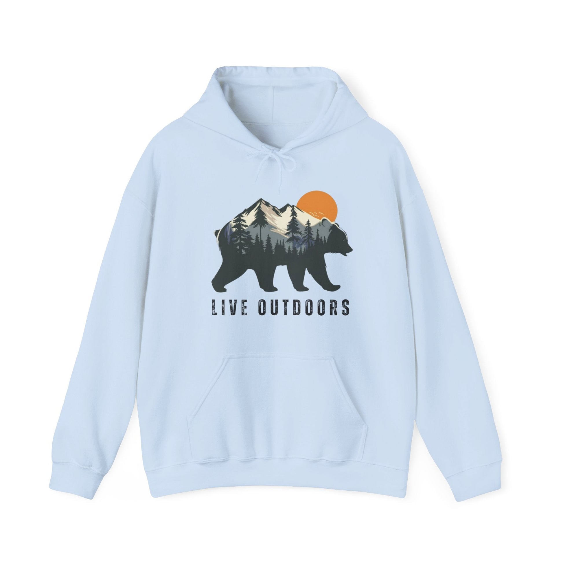 Live Outside Bear in the Mountains hoodie - Busy Bee Bazaar
