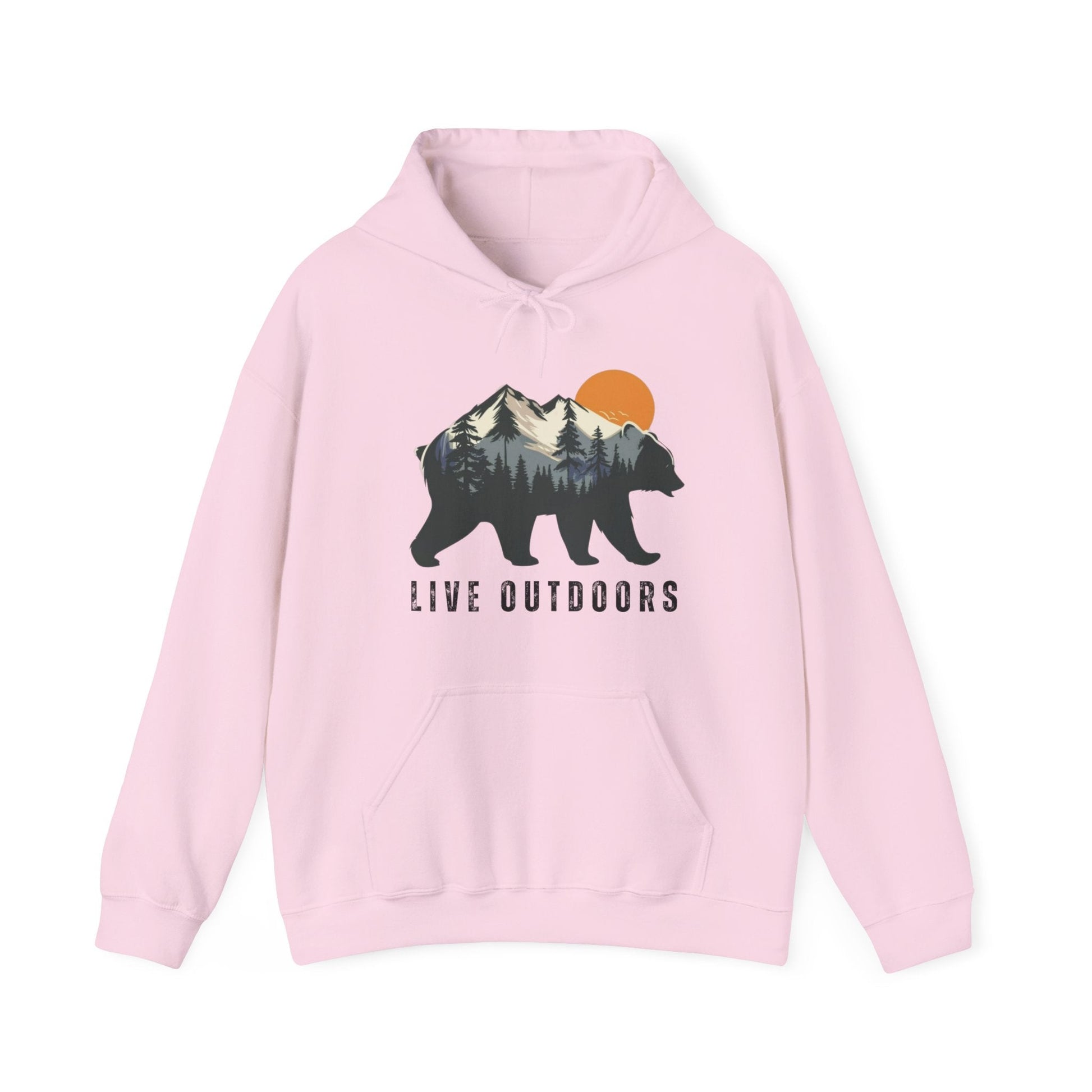 Live Outside Bear in the Mountains hoodie - Busy Bee Bazaar