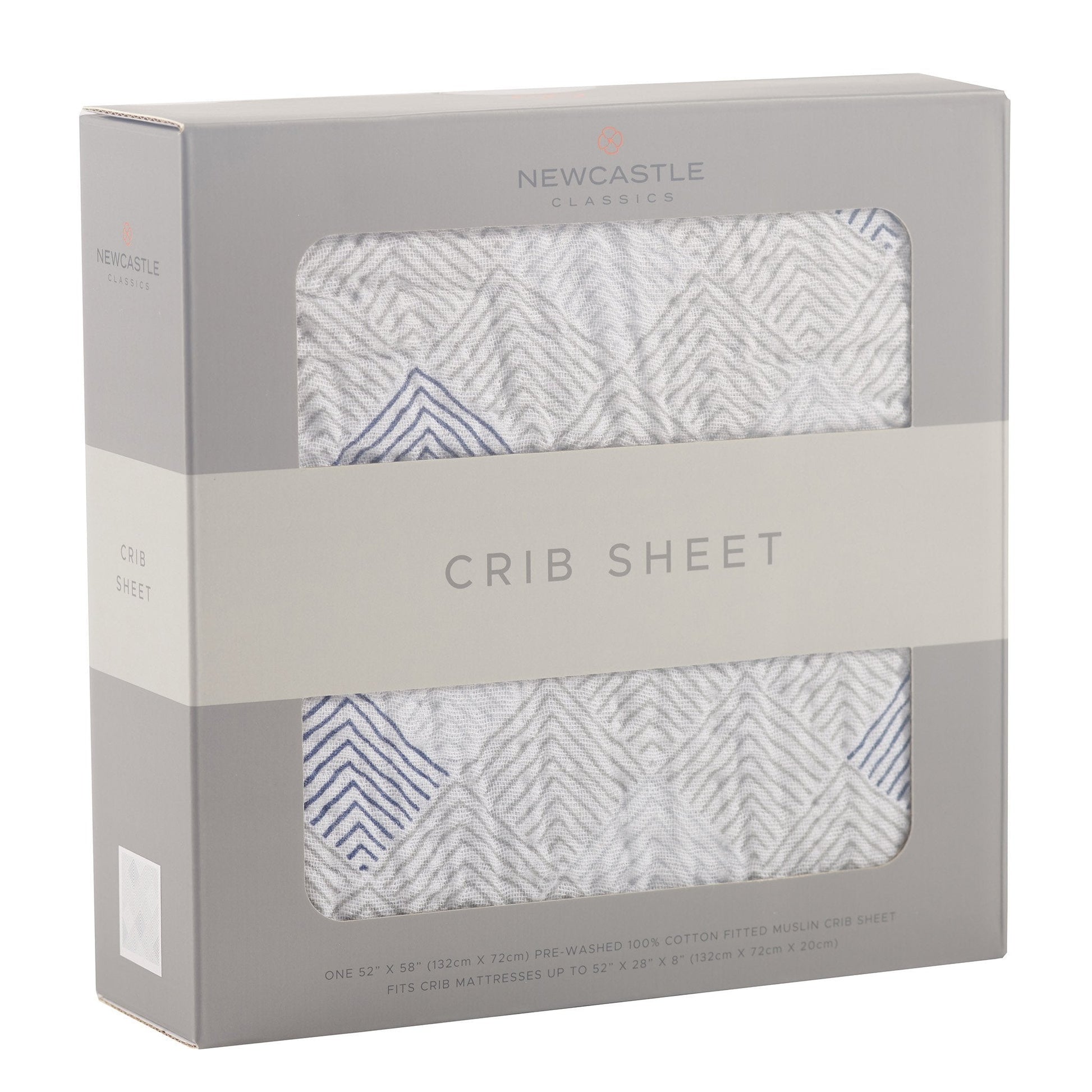 Mountain Peak Cotton Muslin Crib Sheet - Busy Bee Bazaar