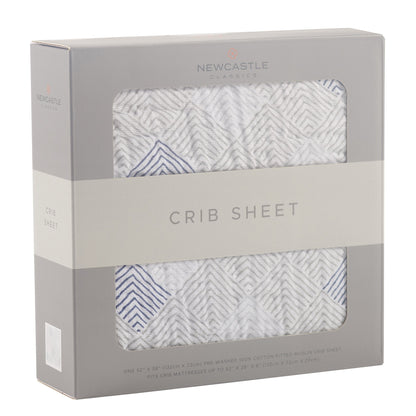 Mountain Peak Cotton Muslin Crib Sheet - Busy Bee Bazaar