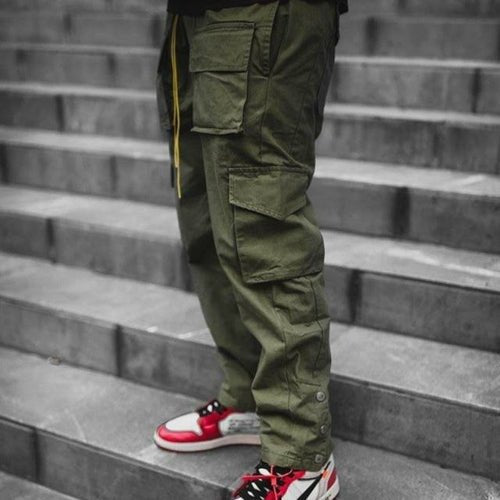 Multi-Pocket Casual cargos - Busy Bee Bazaar