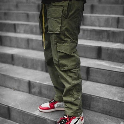 Multi-Pocket Casual cargos - Busy Bee Bazaar
