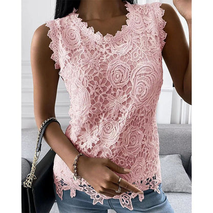 New Top Vest Lace Shirt - Busy Bee Bazaar