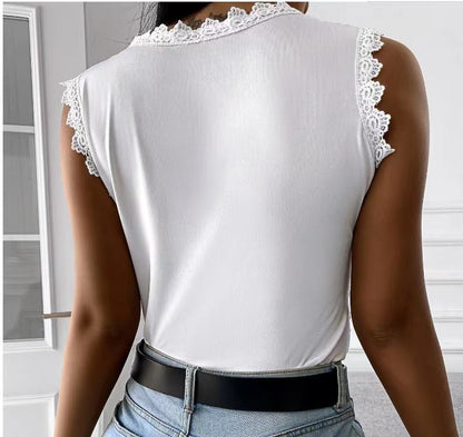 New Top Vest Lace Shirt - Busy Bee Bazaar
