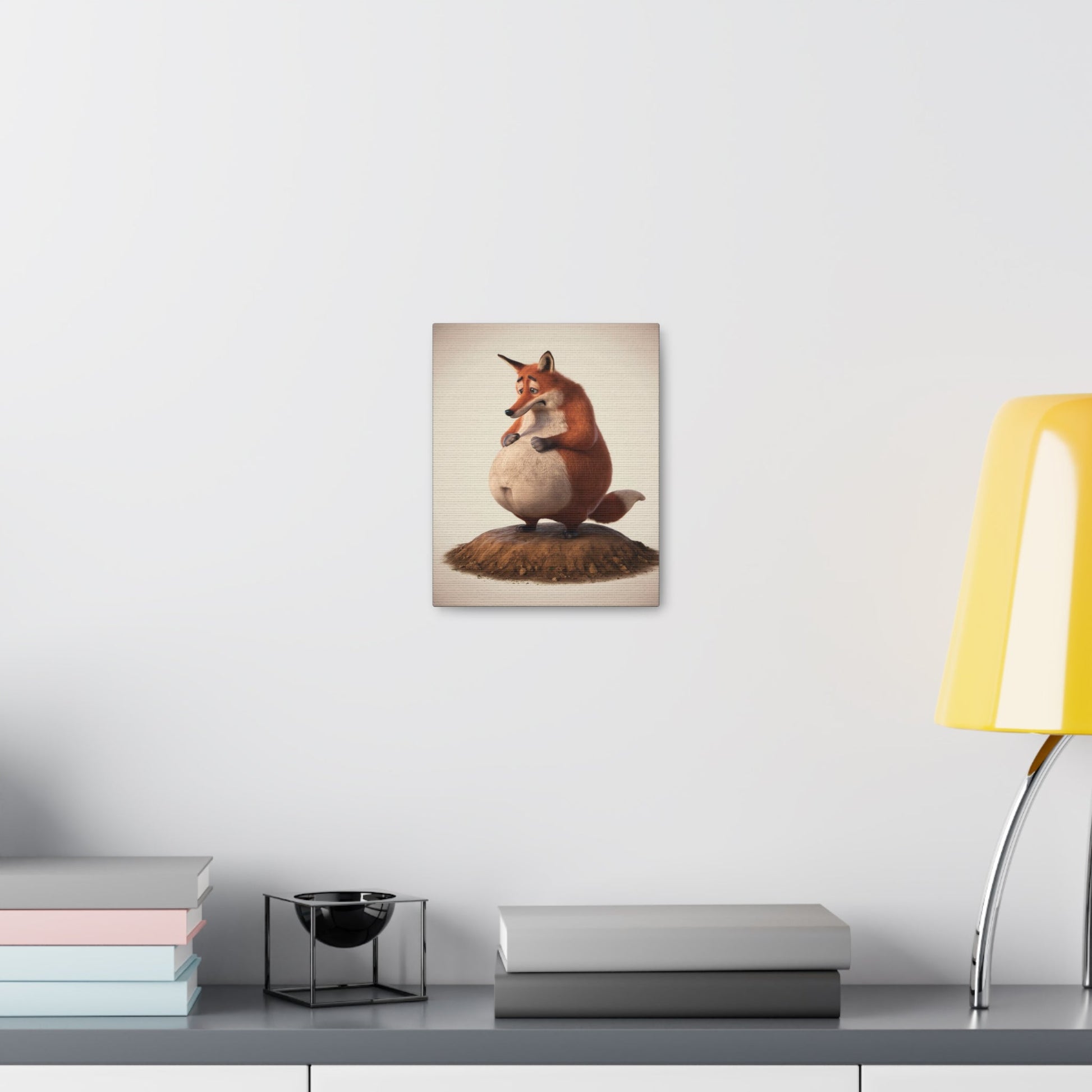 Sad Fat Fox Canvas Gallery Wraps - Busy Bee Bazaar