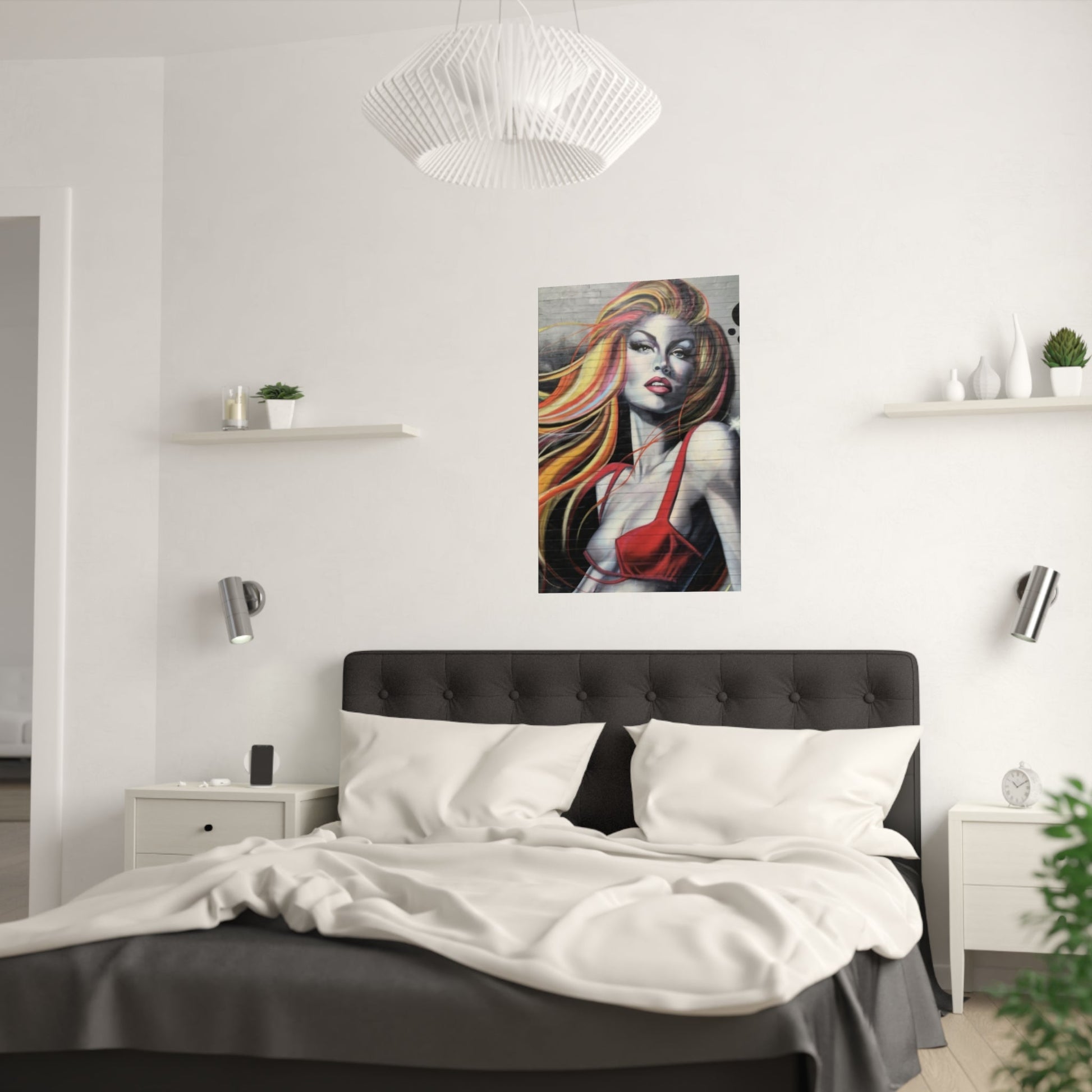 Sexy Blonde woman poster - Busy Bee Bazaar