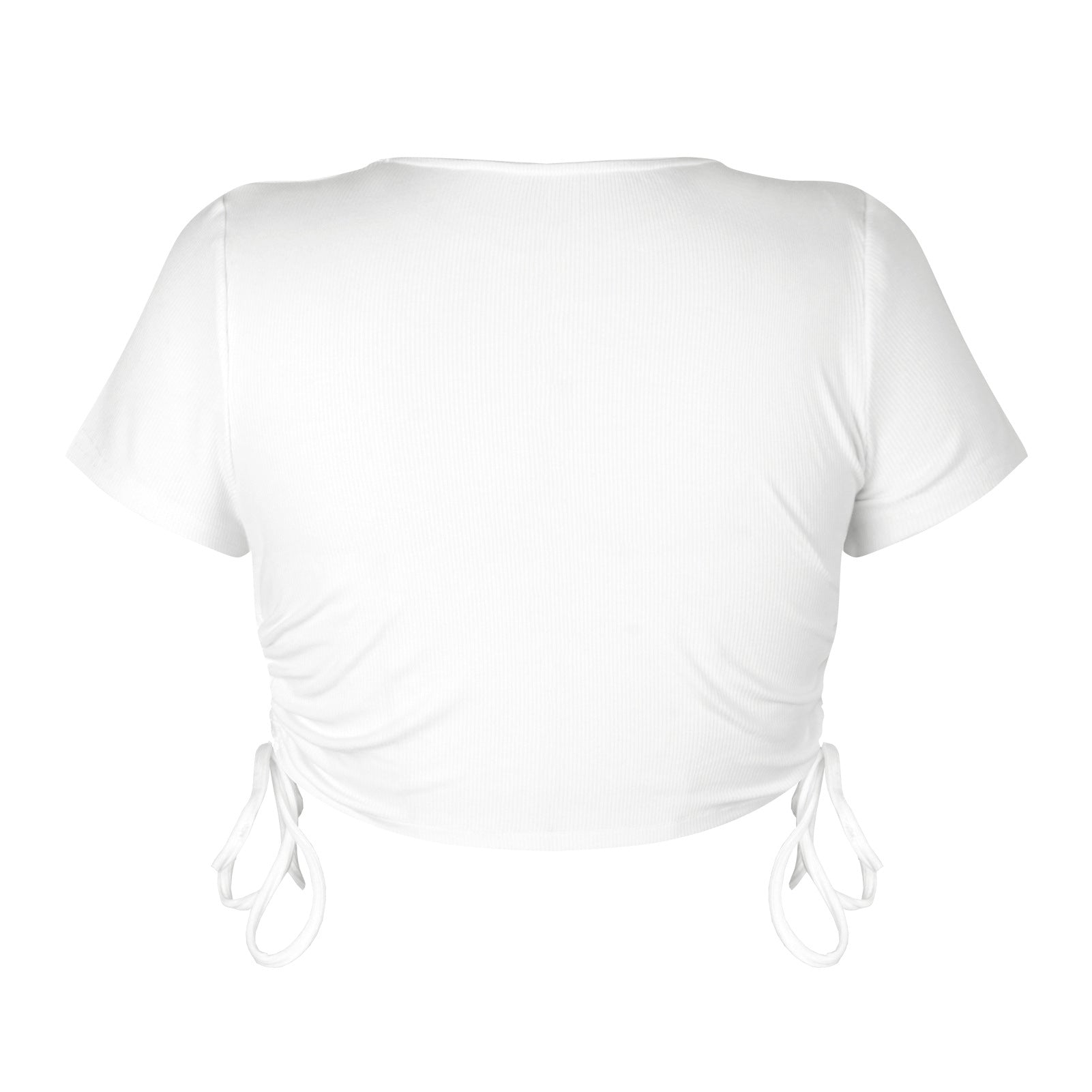 Sexy Crop Top with Drawstring Tie - Busy Bee Bazaar