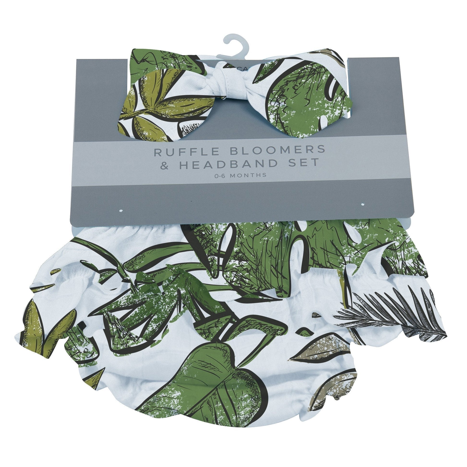 Tropical Forest Ruffle Bloomers and Headband Set - Busy Bee Bazaar