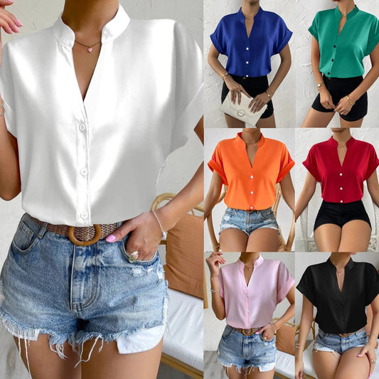 V-neck Blouse Women's Wear - Busy Bee Bazaar