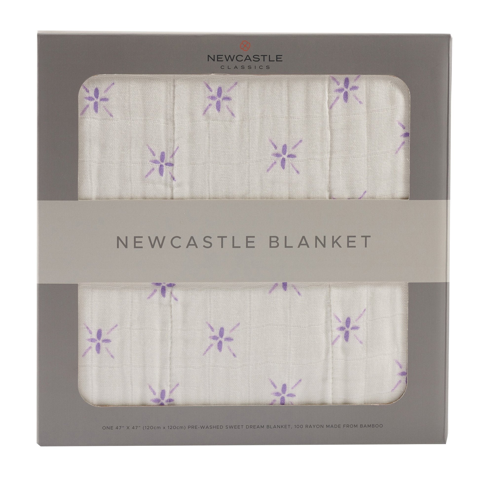 Watercolor Star and White Newcastle Blanket - Busy Bee Bazaar