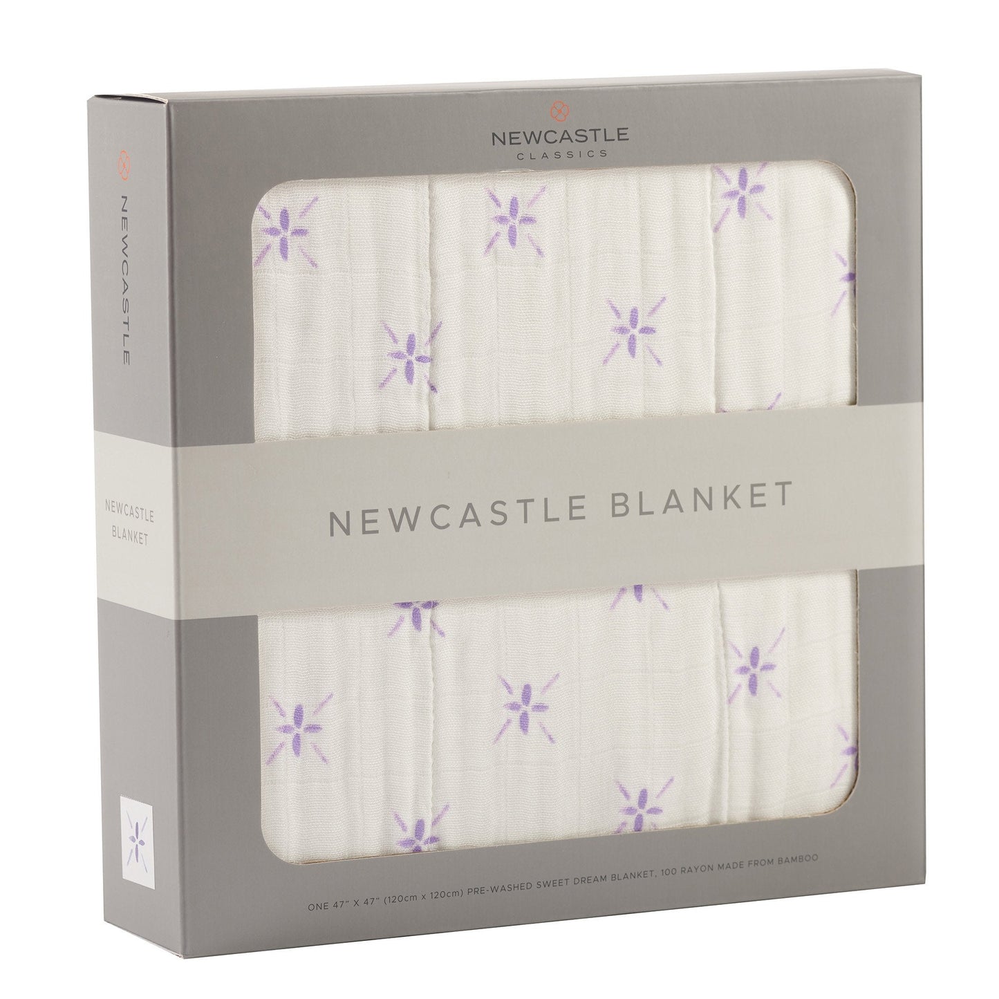 Watercolor Star and White Newcastle Blanket - Busy Bee Bazaar