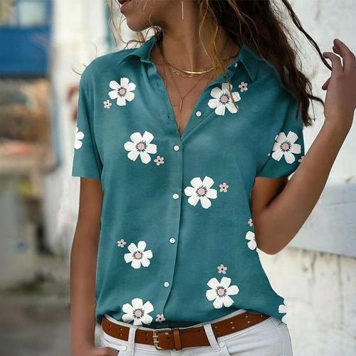 Women Shirt Loose Long Sleeve Shirt - Busy Bee Bazaar