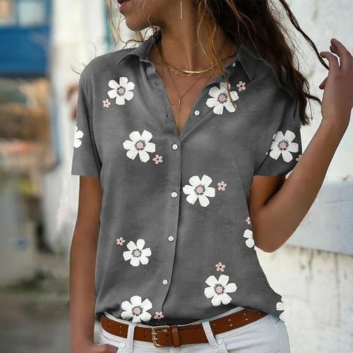 Women Shirt Loose Long Sleeve Shirt - Busy Bee Bazaar