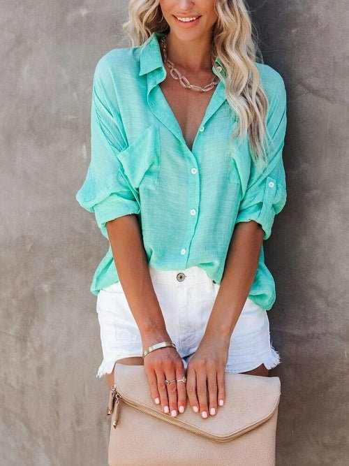 Women's Blouses New Pink Thin Shirt - Busy Bee Bazaar