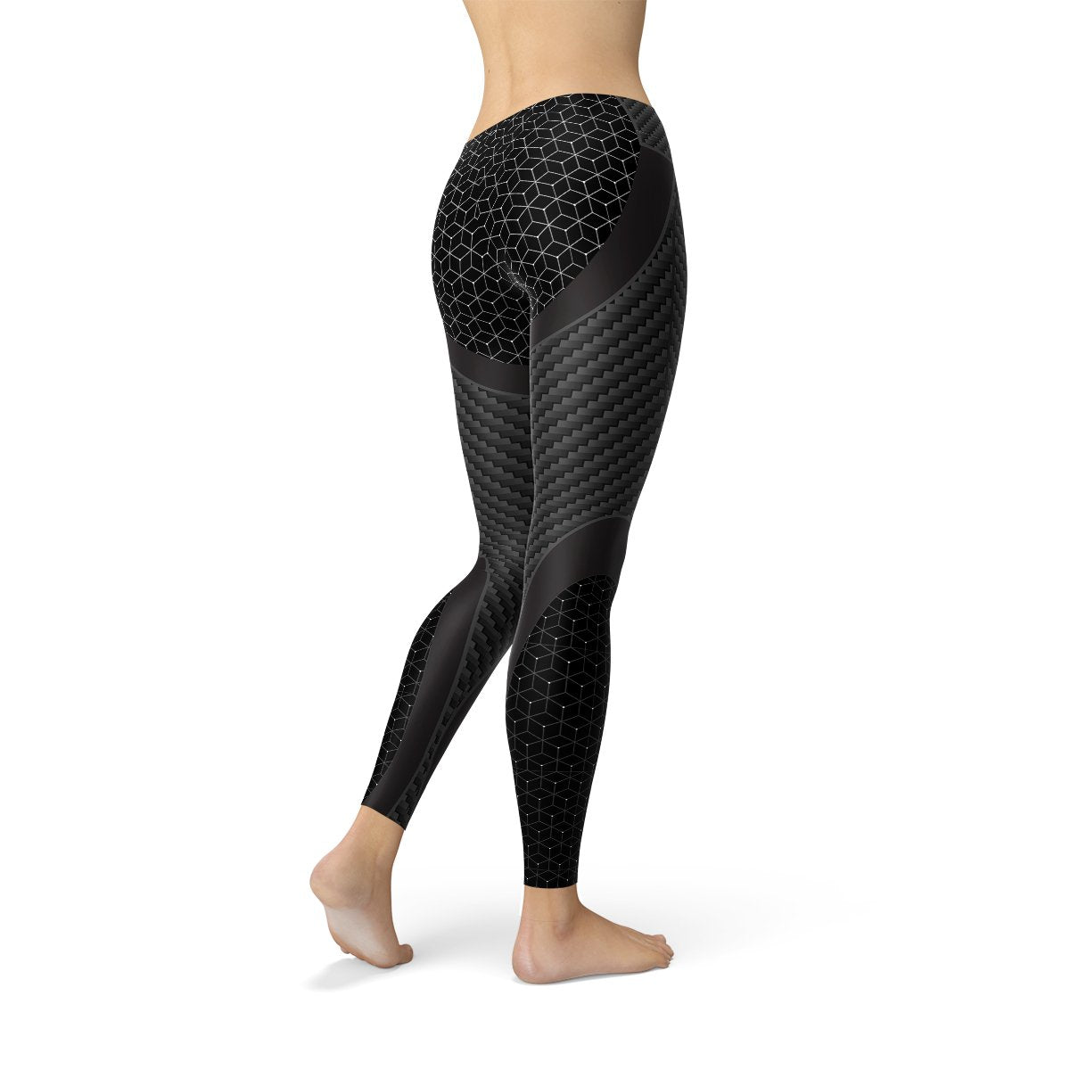 Womens Carbon Fiber Sports Leggings - Busy Bee Bazaar