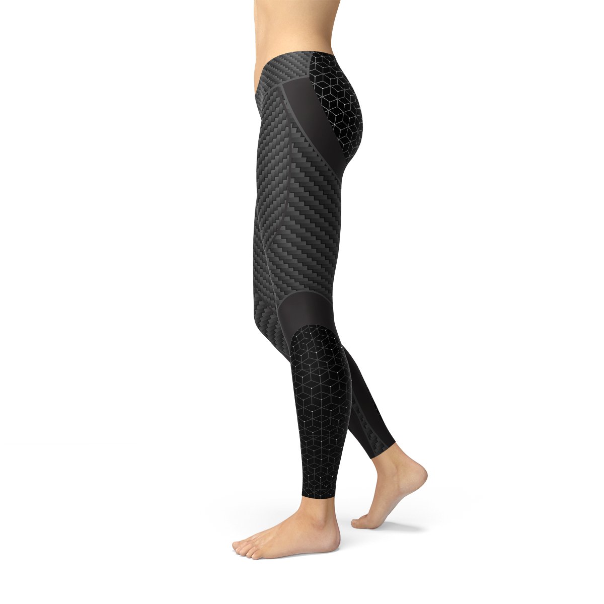 Womens Carbon Fiber Sports Leggings - Busy Bee Bazaar