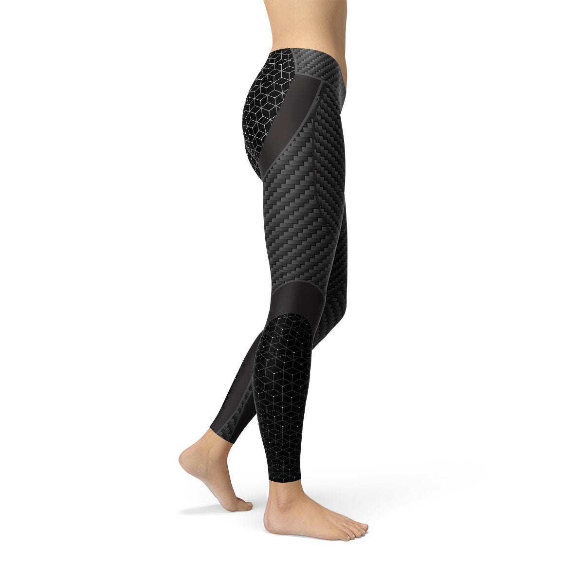 Womens Carbon Fiber Sports Leggings - Busy Bee Bazaar