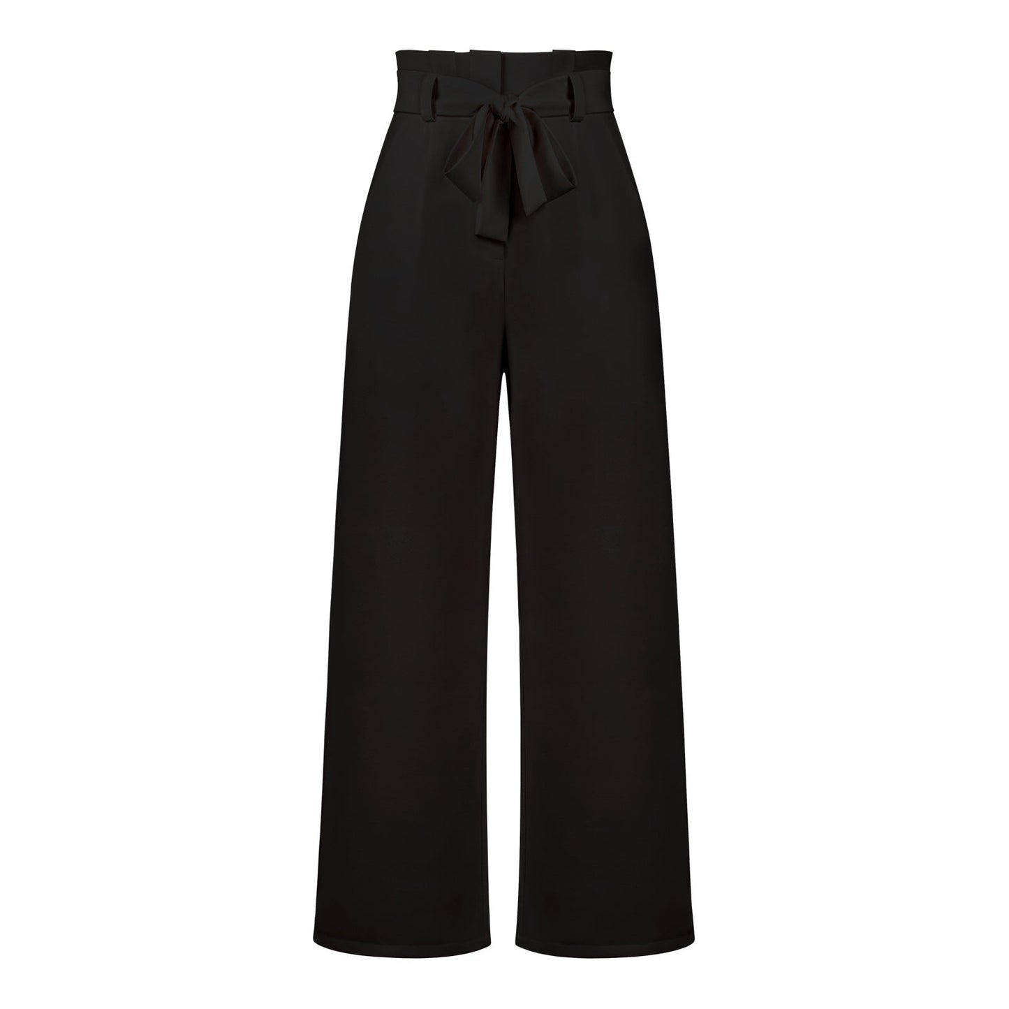 Women's Casual Wide-Leg Trousers with Belt - Busy Bee Bazaar