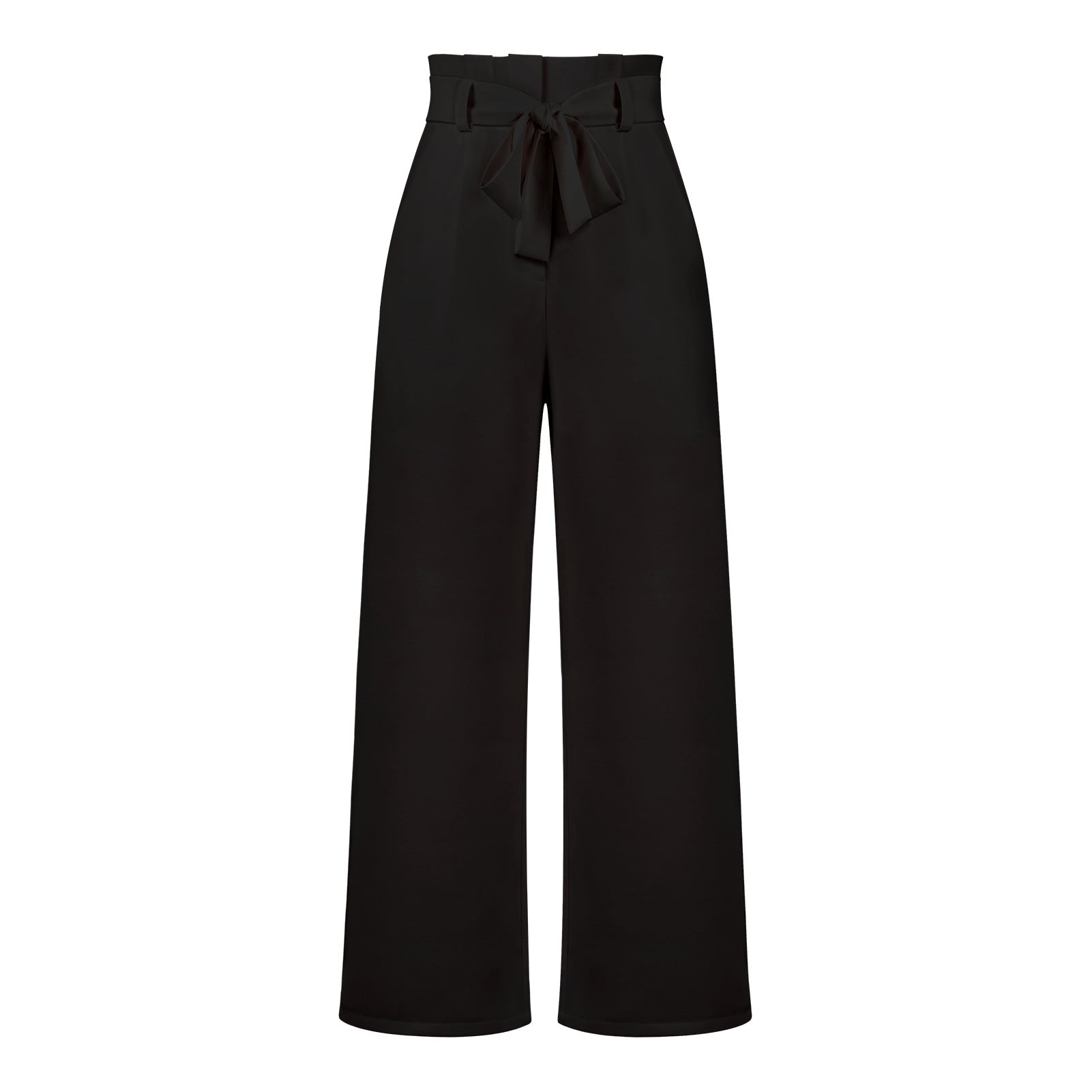 Women's Casual Wide-Leg Trousers with Belt - Busy Bee Bazaar