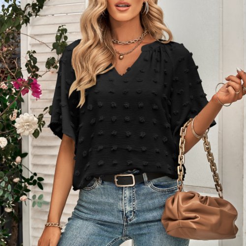 Womens V Neck Batwing Summer Top - Busy Bee Bazaar
