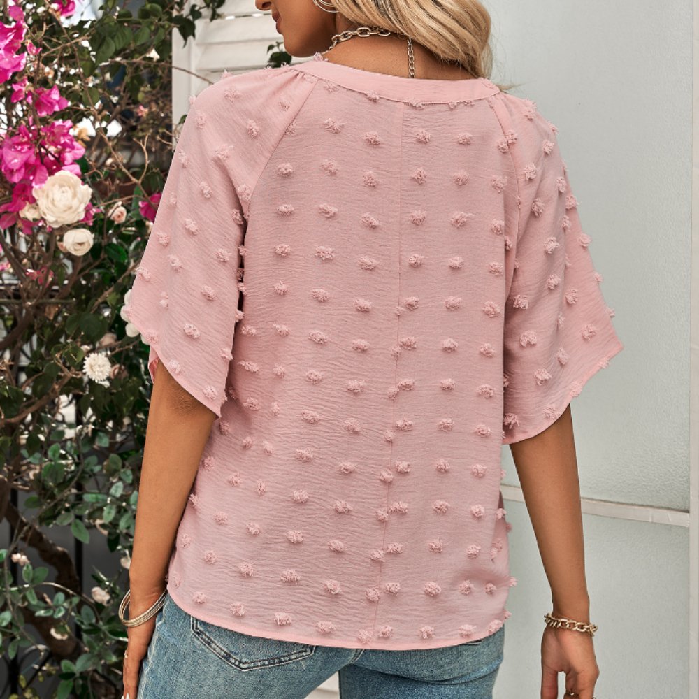 Womens V Neck Batwing Summer Top - Busy Bee Bazaar